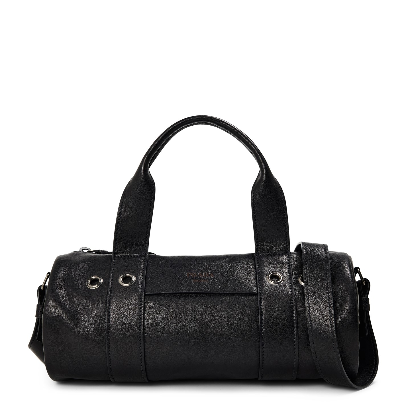 PRADA | Prada Route Large Leather Top Handle Bag | Women | Nero