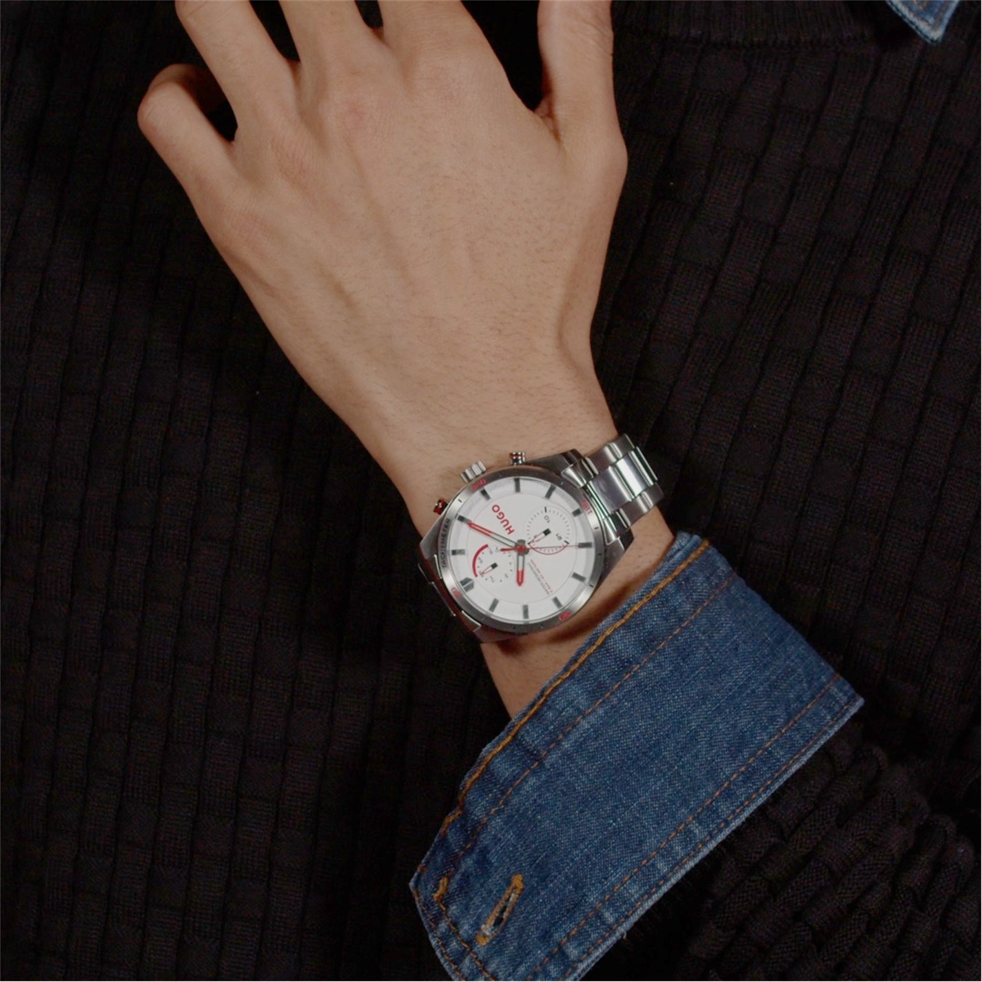 Hugo Fast Hugo | HUGO Fast 44mm Multifunction Watch Mens | Unisex | White ...
