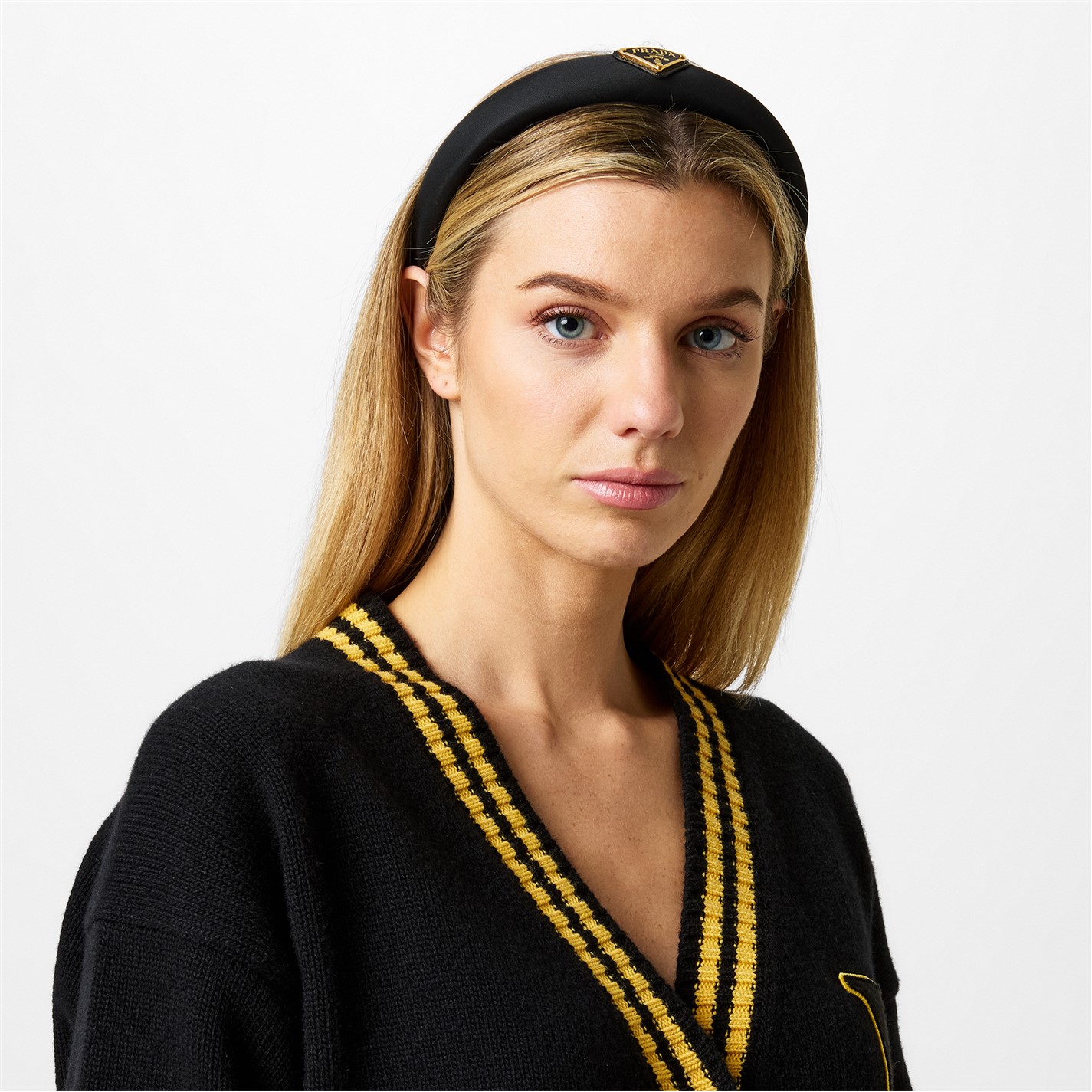 PRADA Hairband F0002 NERO TU Headband