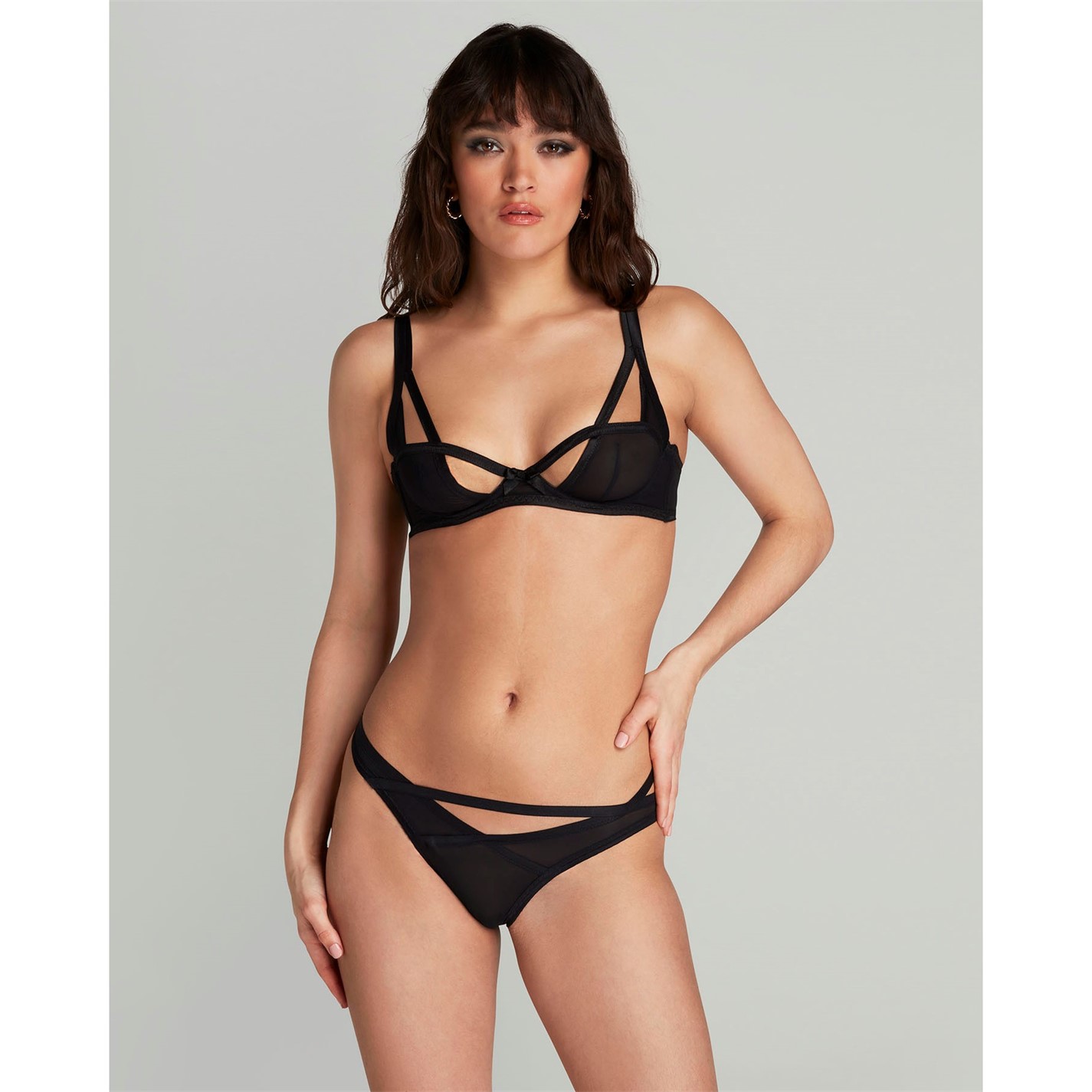 Soutien-gorge AGENT PROVOCATEUR GLORIA Noir - Tailles 32B/C/D, 34B - Ensemble Neuf Avec étiquettes