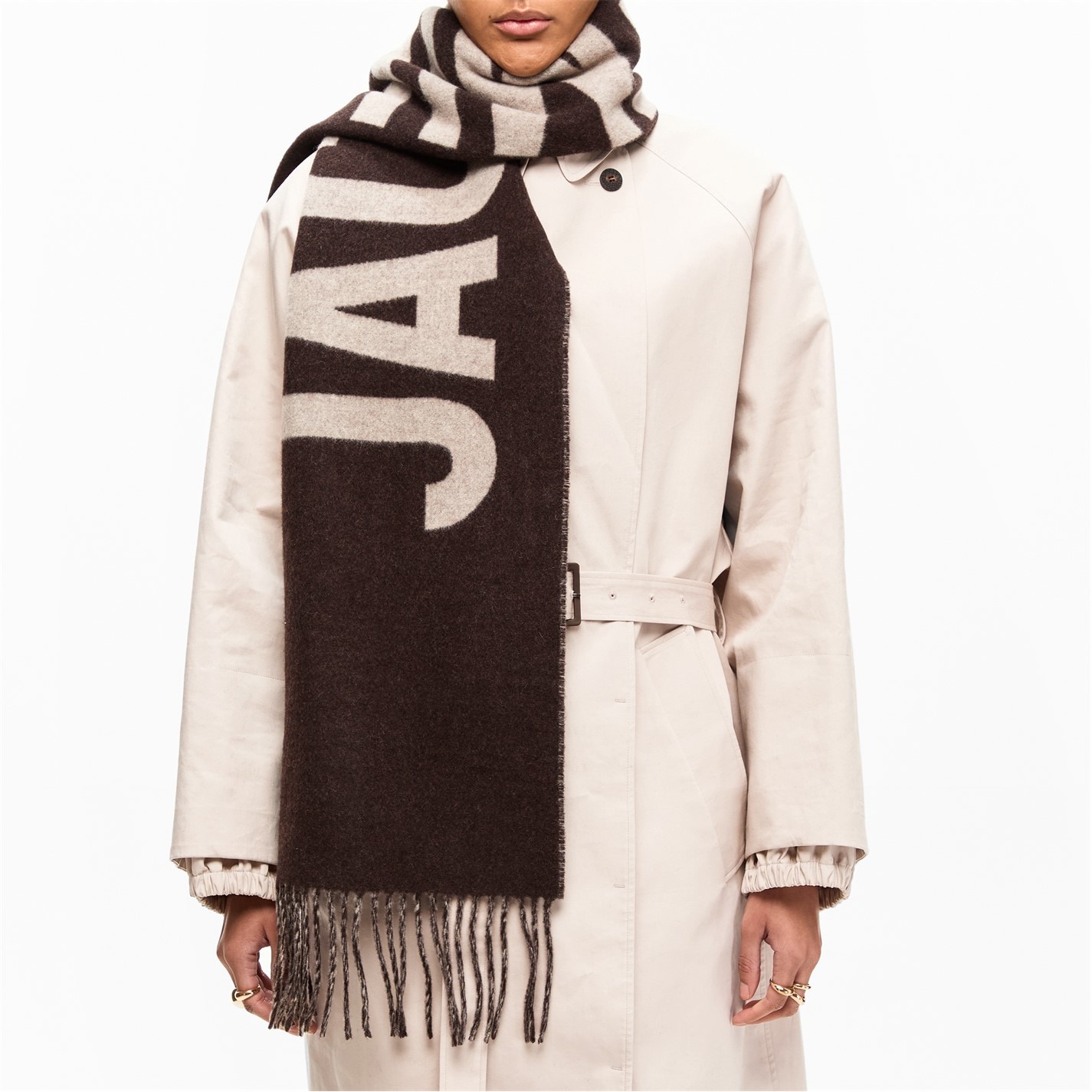 JACQUEMUS | Women's Jacquard Wool L'Écharpe Scarf | Women