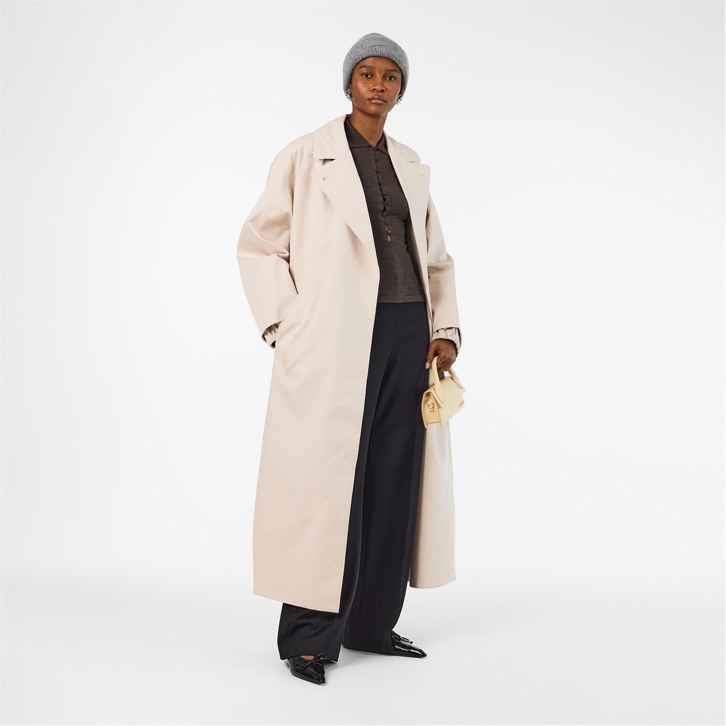 JACQUEMUS | Gros Grain Beanie | Women | Dark Grey | Flannels