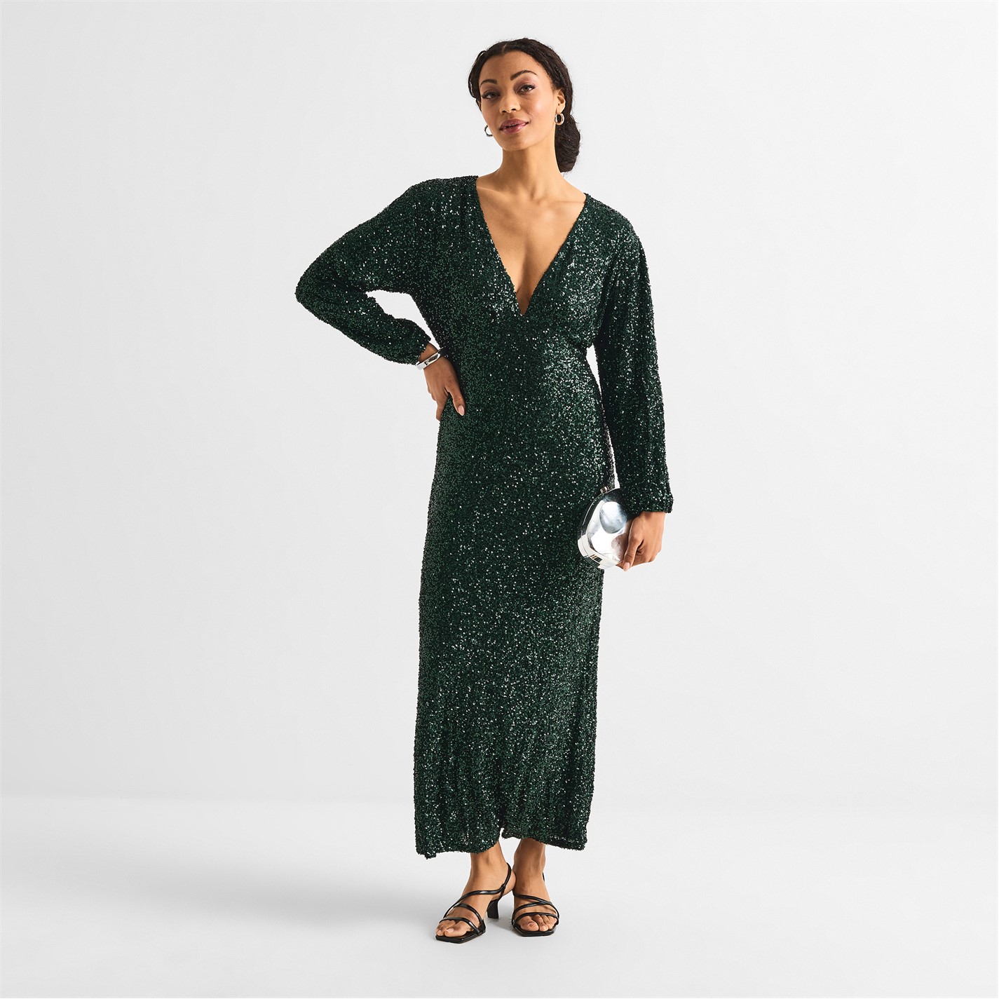 green emerald velvet dress Emerald Sequin Mini Mimi Dress – Never Fully Dressed