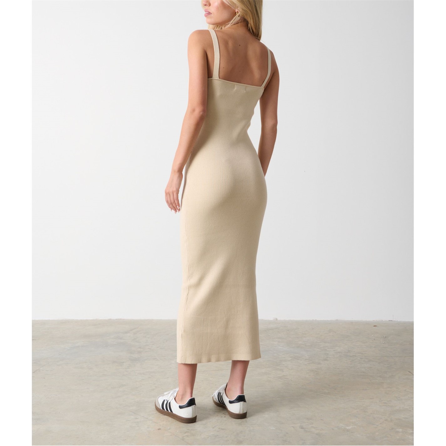 Pretty Lavish | Lara Ribbed Midaxi Dress | Women | Bodycon Dresses |  Flannels Fashion Ireland