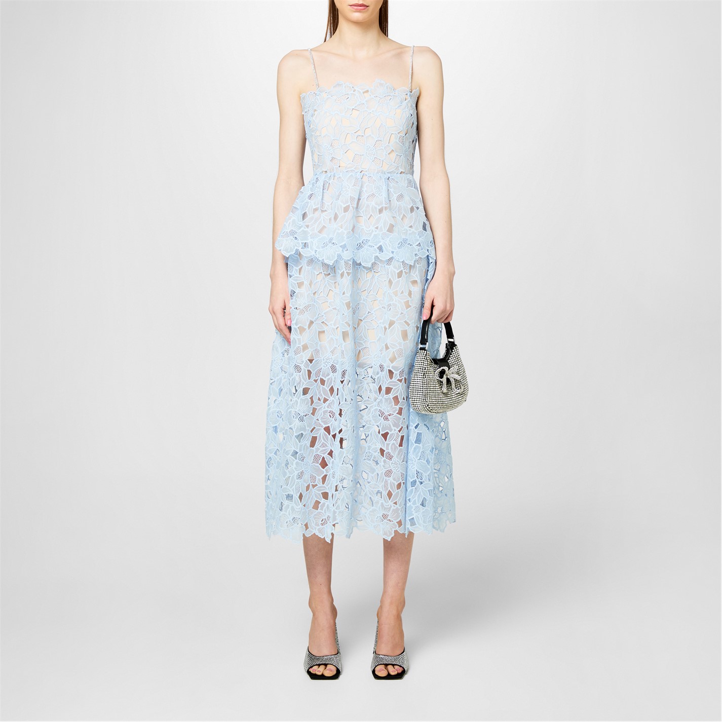 Asos Edition Asos Lace Midi Dress NBD Brielle Dress In Periwinkle REVOLVE