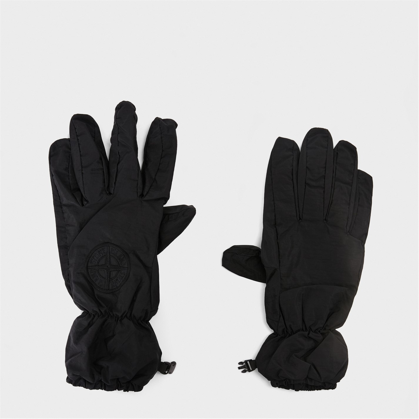STONE ISLAND | Men's Fleece Gloves | Unisex | Nero V0029
