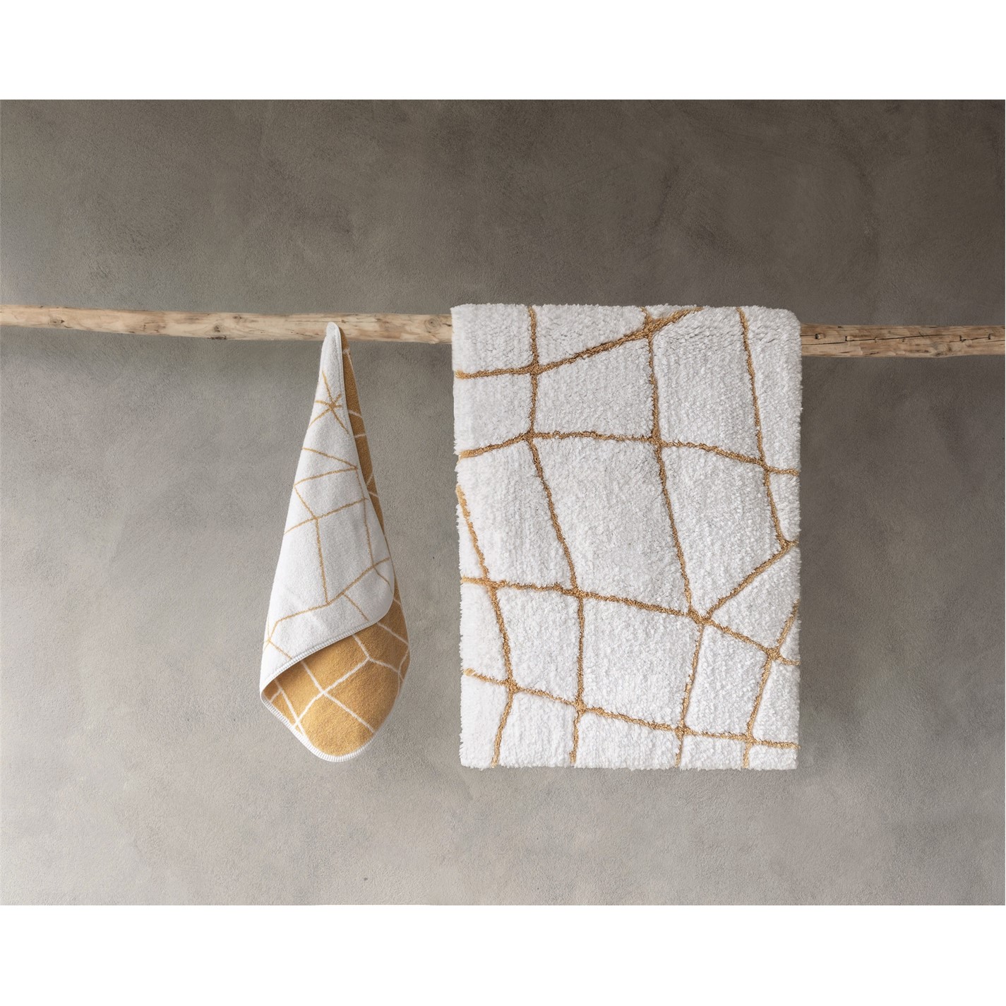 Graccioza | Amalia Bath Rug - Gold - 70x120cm | Unisex | Gold | Flannels