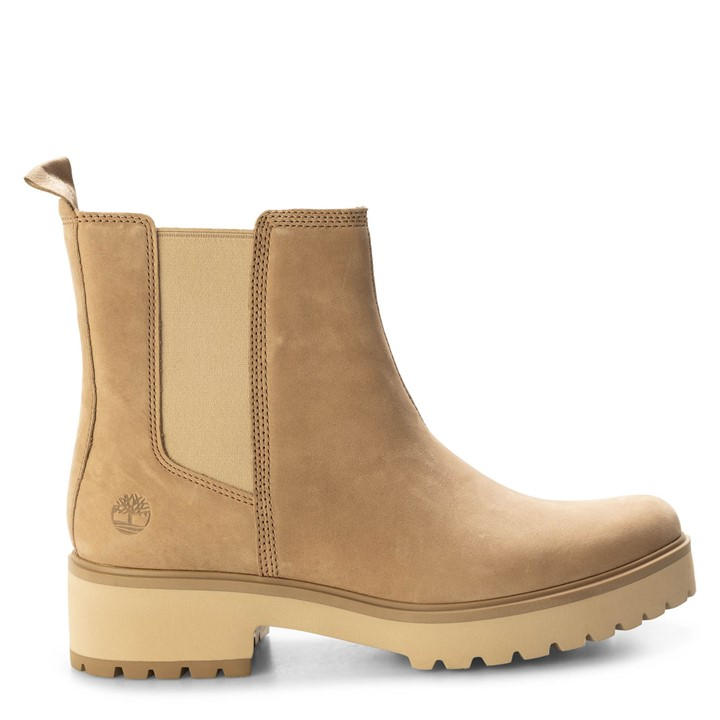 Timberland Women's Beige Carnaby Cool Mid Chelsea Boots