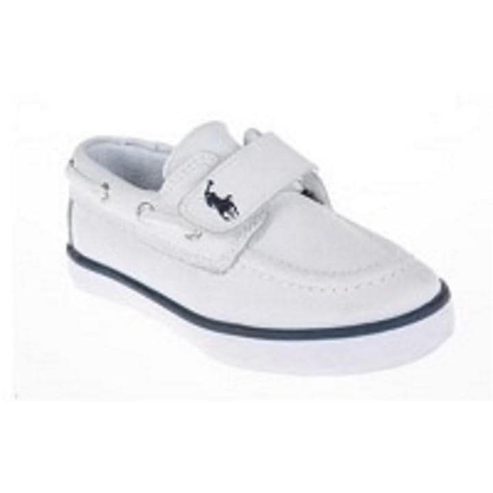 Polo Ralph Lauren Boys White Kids' Boat Shoes - Size C11