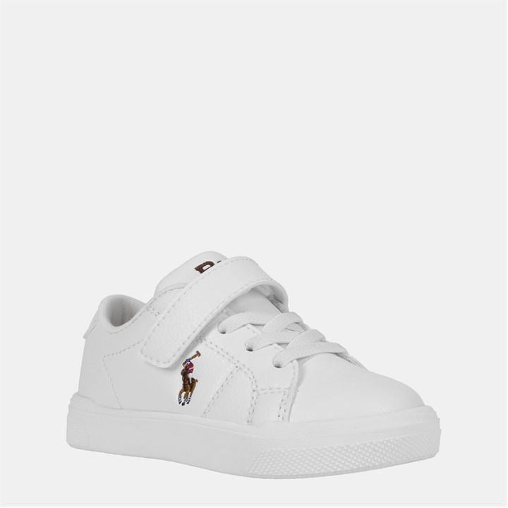 Polo Ralph Lauren Boys White Kids Sutton Low-Top Trainers - Size C10