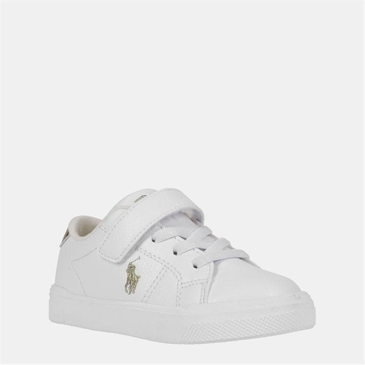Polo Ralph Lauren Boys White Kids Sutton Low-Top Trainers - Size C10
