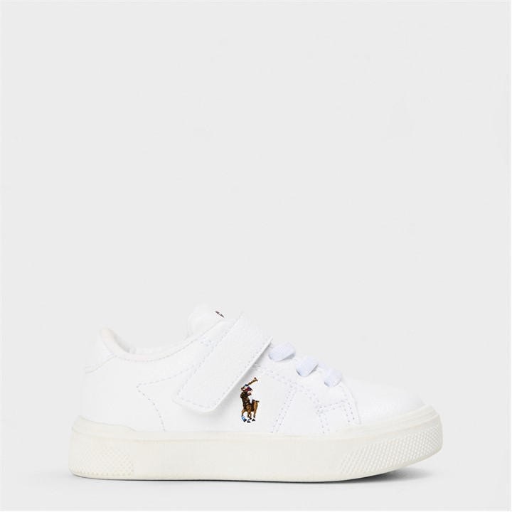 Polo Ralph Lauren Boys White Sutton Low-Top Trainers - Size C7