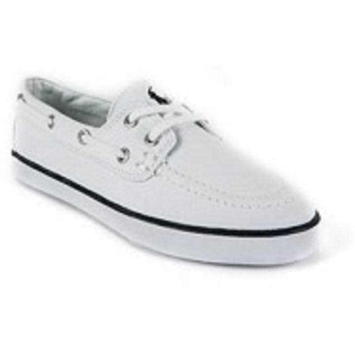 Polo Ralph Lauren Boys White Kids' Boat Shoes - Size 6.5