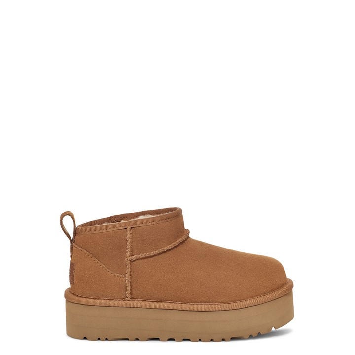 Ugg Girls Brown Ultra Mini Platform Boots Juniors C12