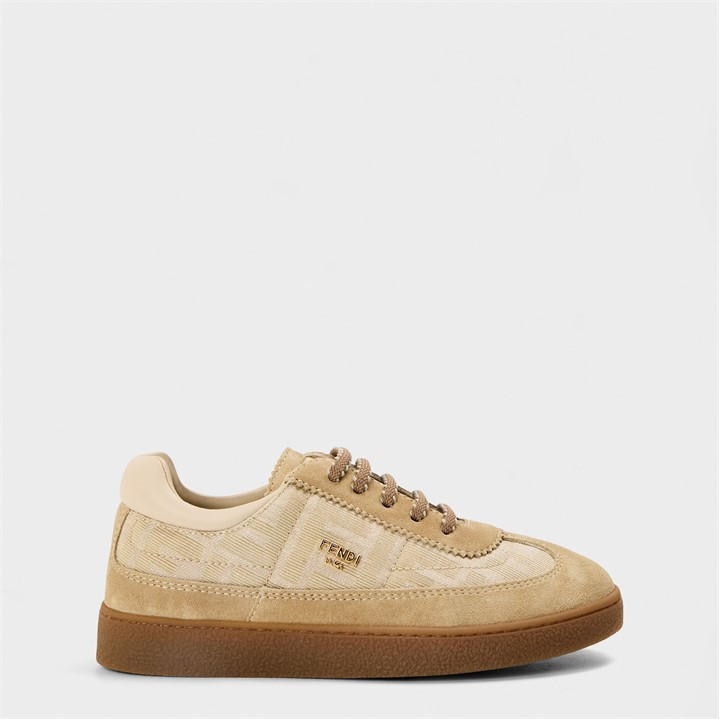 Fendi Unisex Kids Beige ' Low-Top Trainers