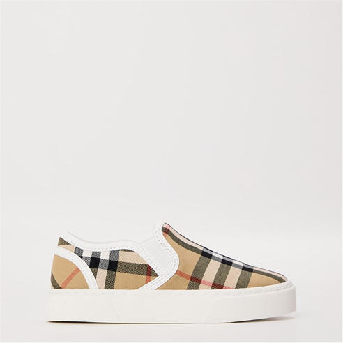 BURBERRY - Unisex Kids' Burb Kit Low-Top Trainers