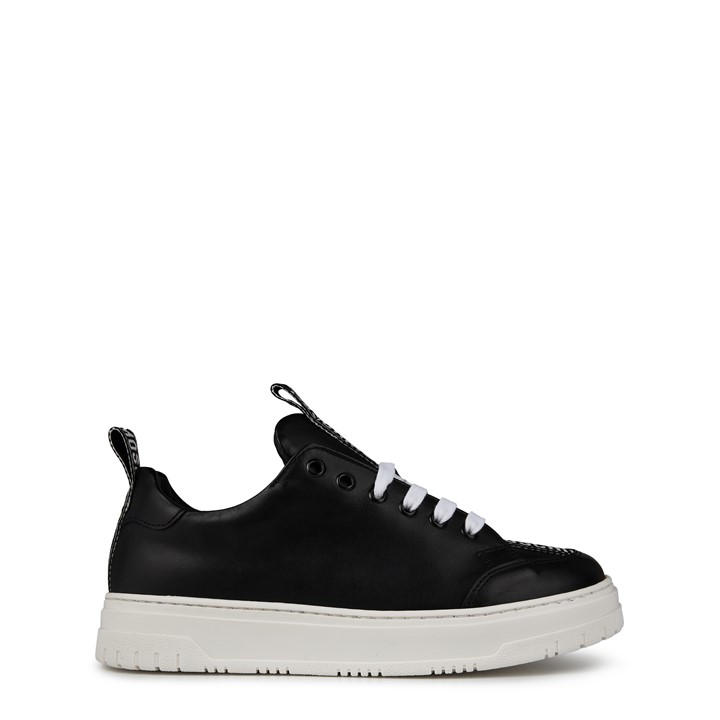 Moschino Boys Black Logo Trainers Juniors Size 6.5