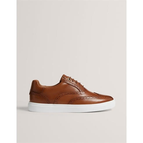 Ted Baker - Men's Brogue Leather Platform Trainers