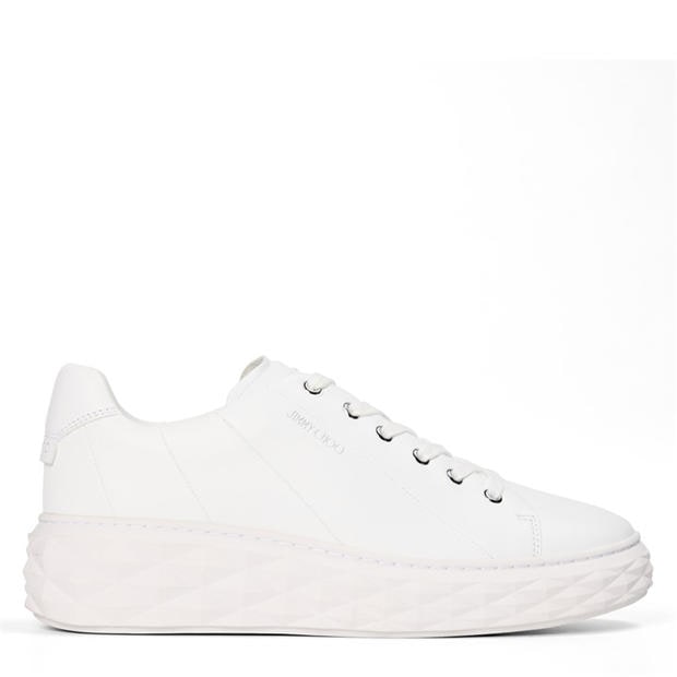 X White Silver - JIMMY CHOO - Diamond Light Maxi Trainers