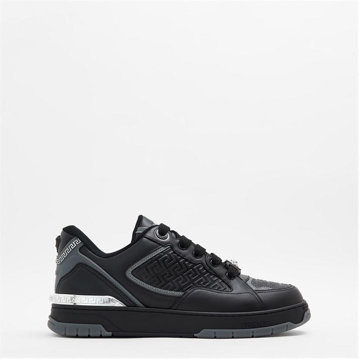Versace Men's Black Lthr Sneak Sn54 Size 10