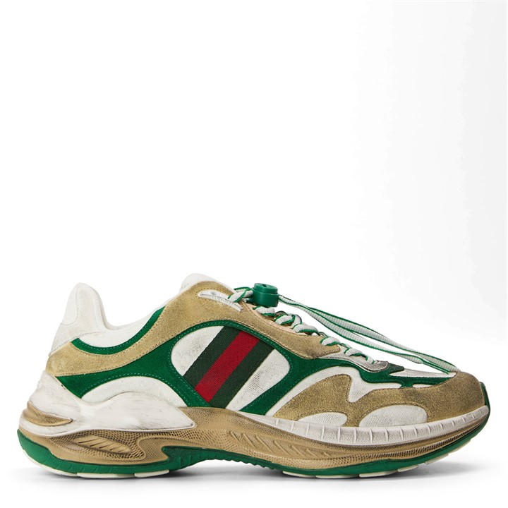 Gucci Men's White Chunky Trainers - Size 9