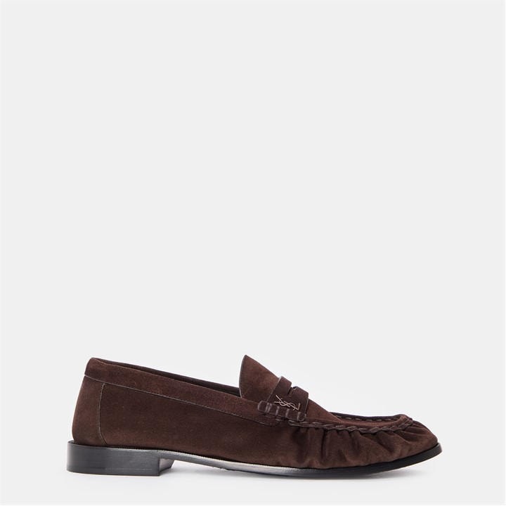 Saint Laurent Men's Brown Le Supple Penny Loafers - Size 11
