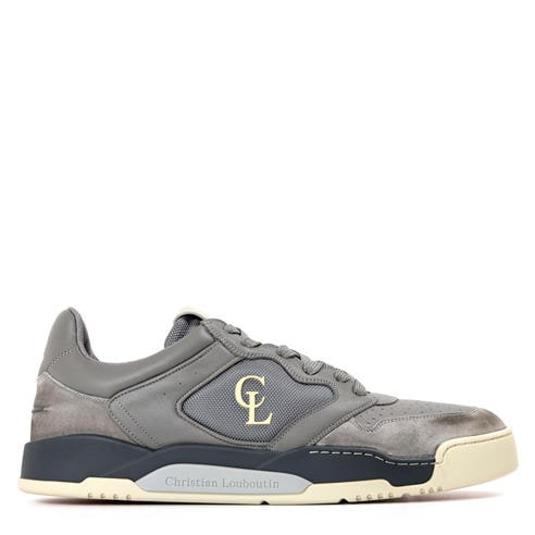 CHRISTIAN LOUBOUTIN - Men's Basketball 1 Retro Leather Low-Top Trainers
