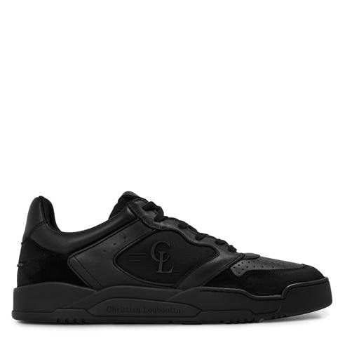 CHRISTIAN LOUBOUTIN - Men's Basketball 1 Retro Leather Low-Top Trainers