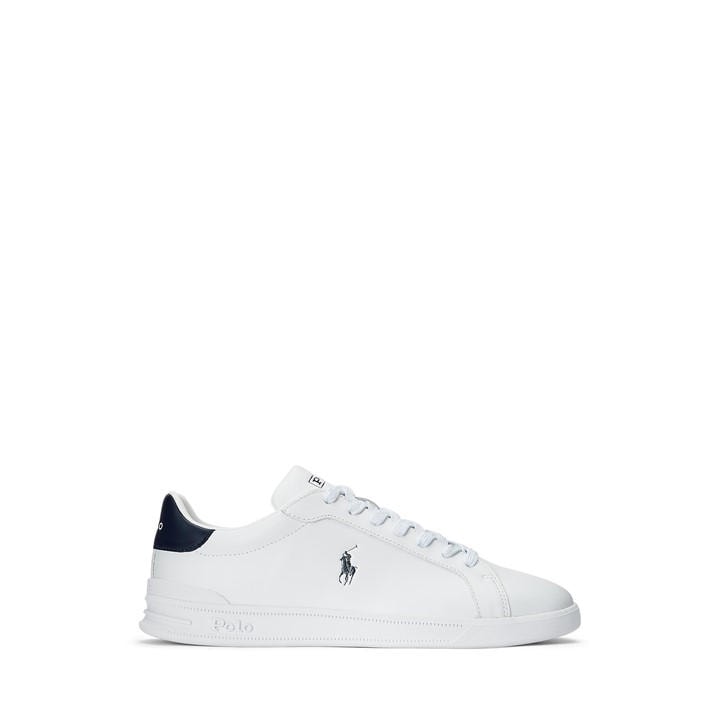 Polo Ralph Lauren Men's White Heritage Court Low-Top Trainers - Size 6