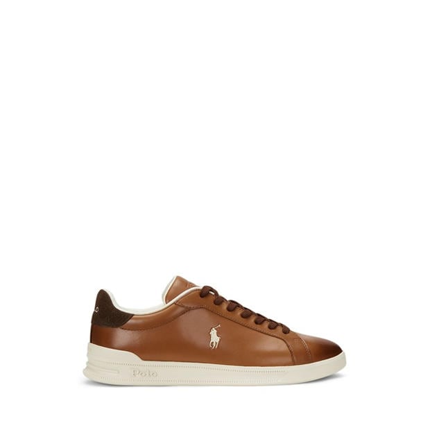 White/Navy - Polo Ralph Lauren - Men's Heritage Court Low-Top Trainers