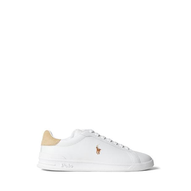 White/Navy - Polo Ralph Lauren - Men's Heritage Court Low-Top Trainers