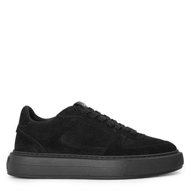 Black Suede - CLEENS - Men's Court Suede Trainers