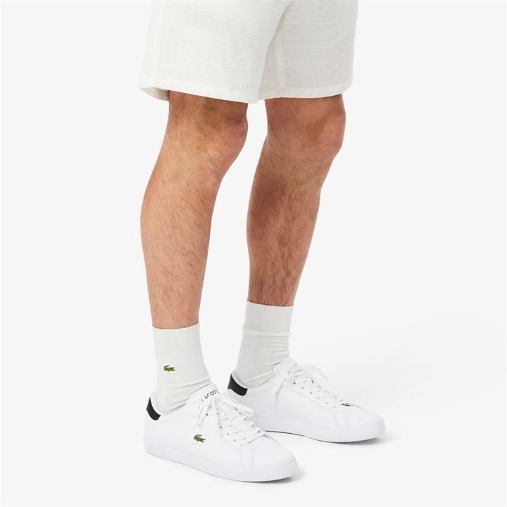 Lacoste Men's White Powercourt Low-Top Trainers Size 9