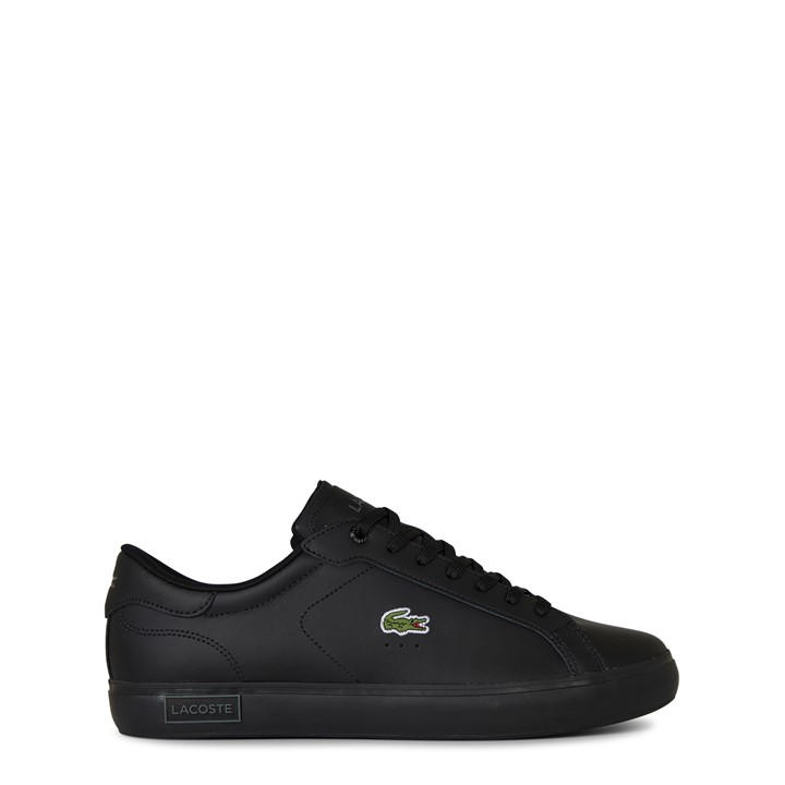 Lacoste Men's Black Power Court Low Trainers Size 9