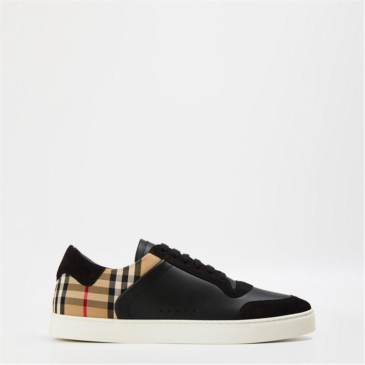 Burberry Men's Black Check Sneakers