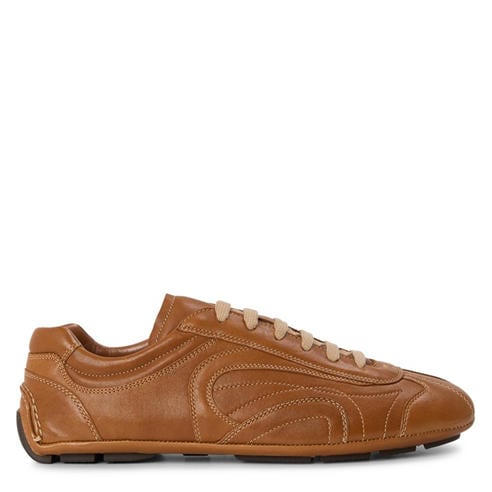 PRADA - Men's Montacarlo Leather Low-Top Trainers
