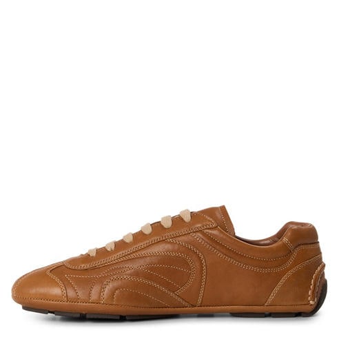 PRADA - Men's Montacarlo Leather Low-Top Trainers