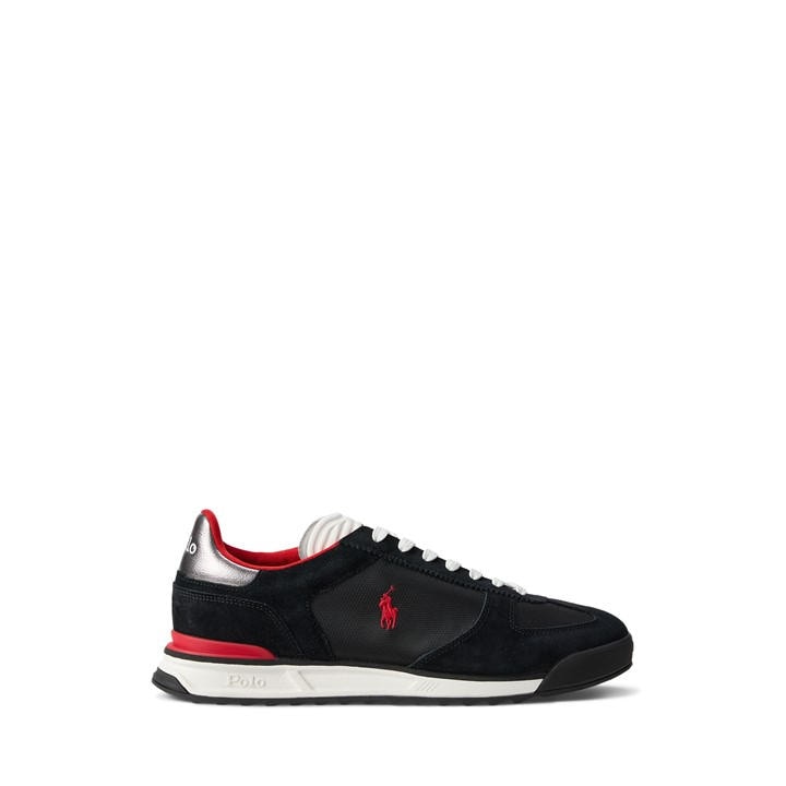 Polo Ralph Lauren Men's Black Varick Low-Top Trainers - Size 8