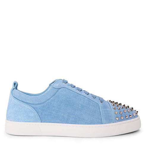 CHRISTIAN LOUBOUTIN - Men's Louis Junior Spikes Suede Trainers