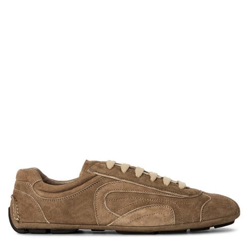 PRADA - Men's Montecarlo Suede Low-Top Trainers