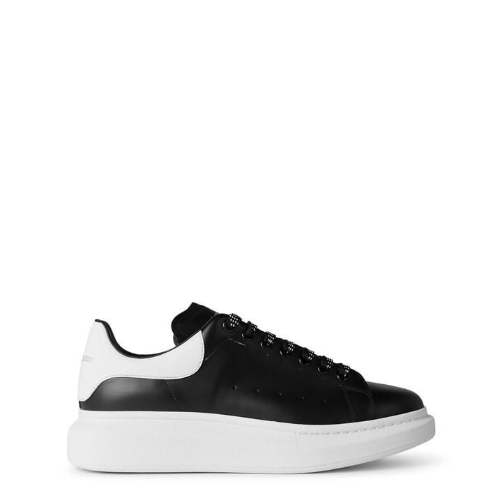 Alexander Mcqueen Men's Black Oversized Leather Trainers - Size 5