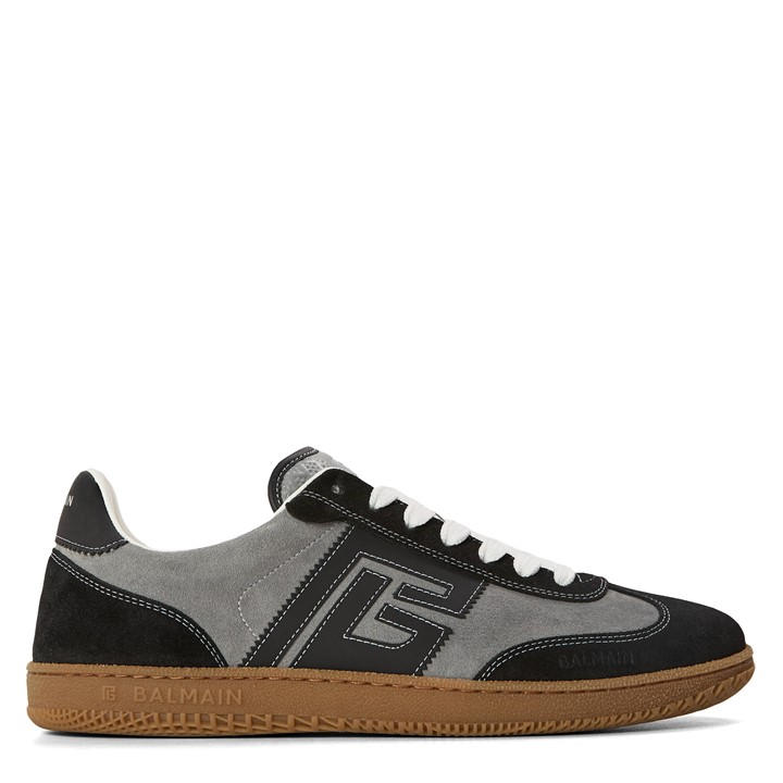 Balmain Men's Grey Low-Top Trainers
