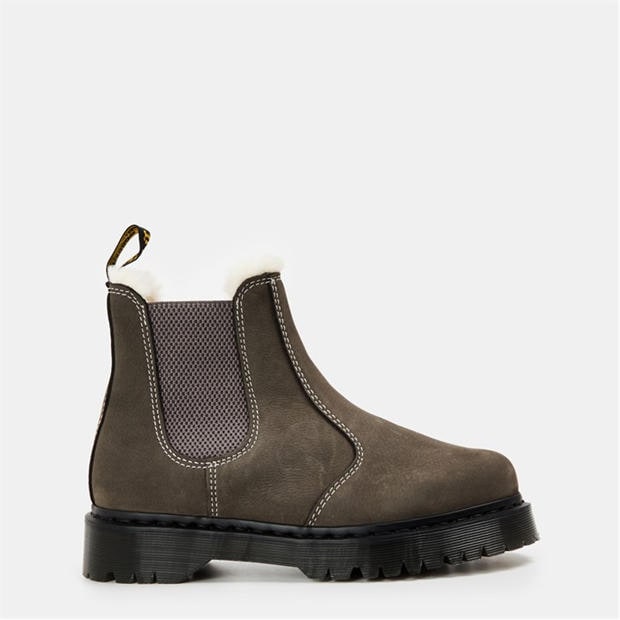 Black Wyoming - DR MARTENS - 2976 Leonore Fur Lined Chelsea Boot