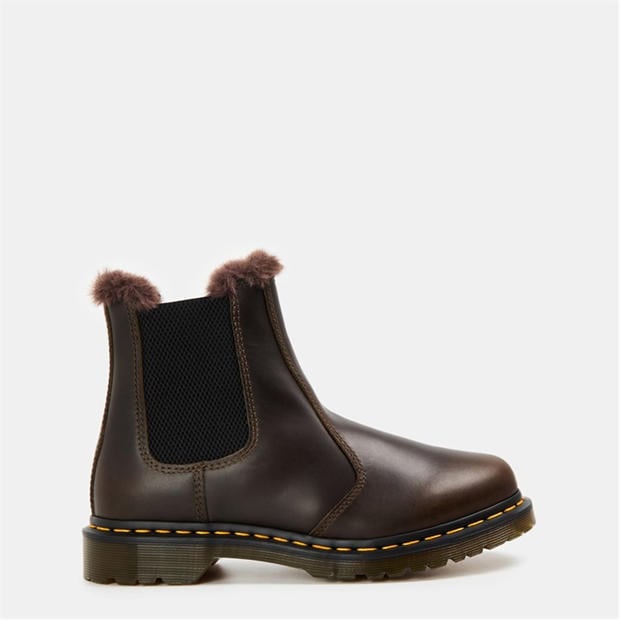 Black Wyoming - DR MARTENS - 2976 Leonore Fur Lined Chelsea Boot