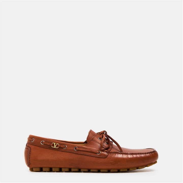 VALENTINO GARAVANI Driver Fast Away Buffalo Loafers – Brown VALENTINO GARAVANI Driver Fast Away Buffalo Loafers – Brown