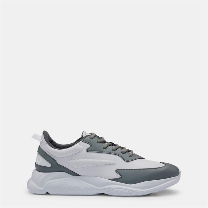 Hugo Men's Grey Leon Running Trainers Size 7