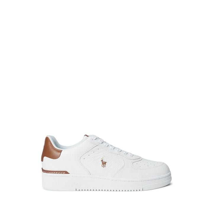 Polo Ralph Lauren Men's White Master Court Trainers - Size 12