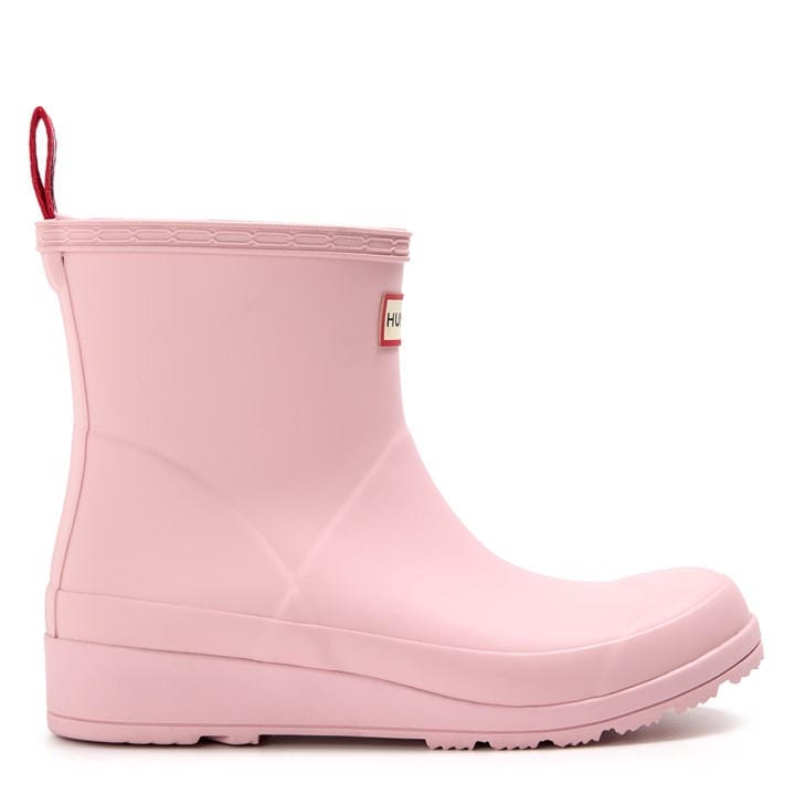 Hunter Women's Pink Play Short Wellington Boots