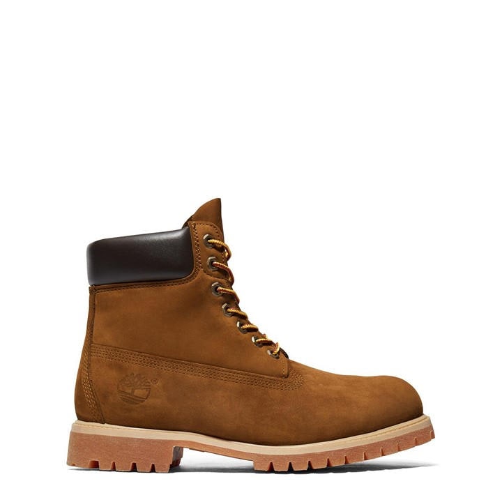 Timberland Men's Brown 6-Inch Lace-Up Waterproof Boots Size 11