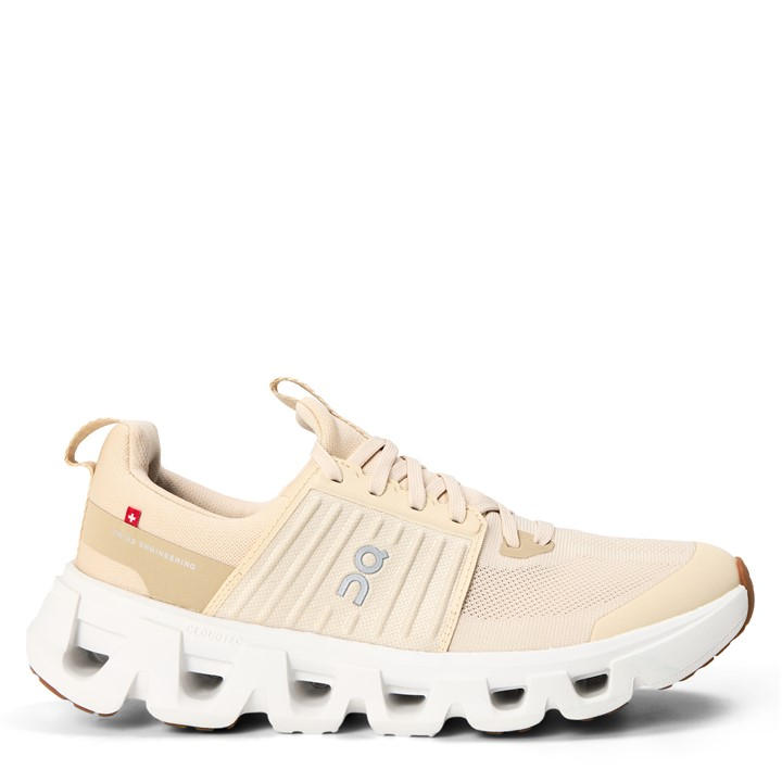 On Boys Beige Juniors Cloudswift Youth Running Shoes